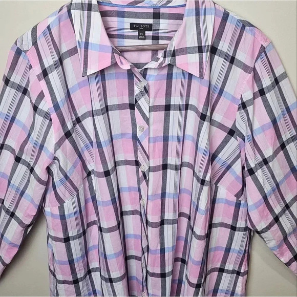 Talbots Womens Button Down Shirt Size 2X‎ Long Sleeve - Picture 3 of 7